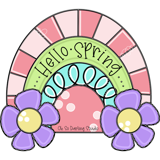 Spring Rainbow Template